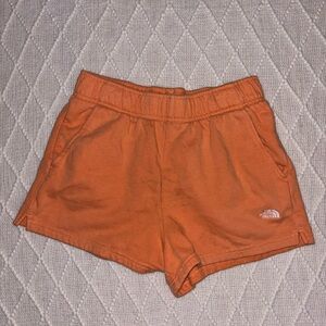 The North Face Women's Orange fleece Shorts